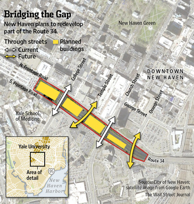 New Haven Route 34 Map